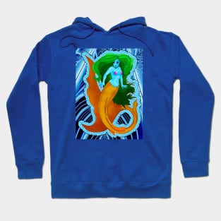 Little Mermaid in Blue Hoodie